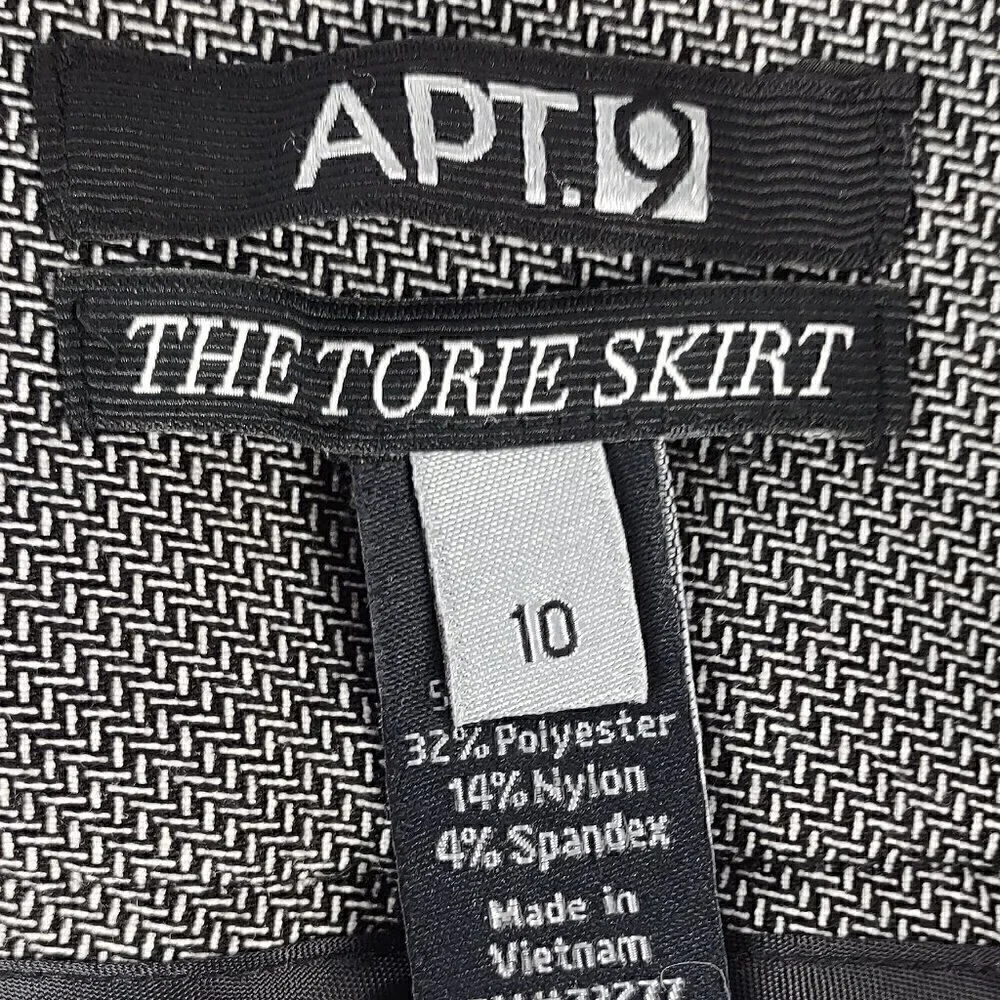 APT. 9 Women's The Torie Gray Pencil Back Zip Midi Skirt. Size 10 - Picture 9 of 11